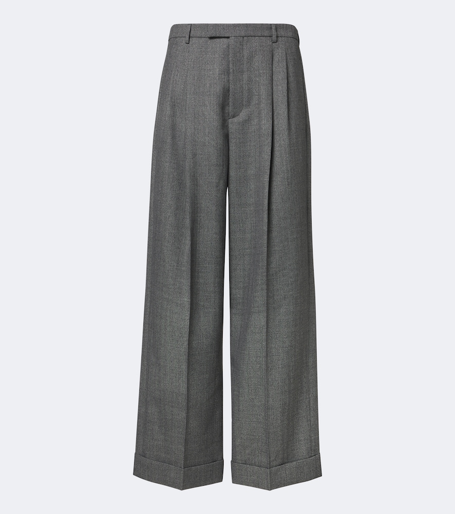Valentino Pantalon ample à chevrons