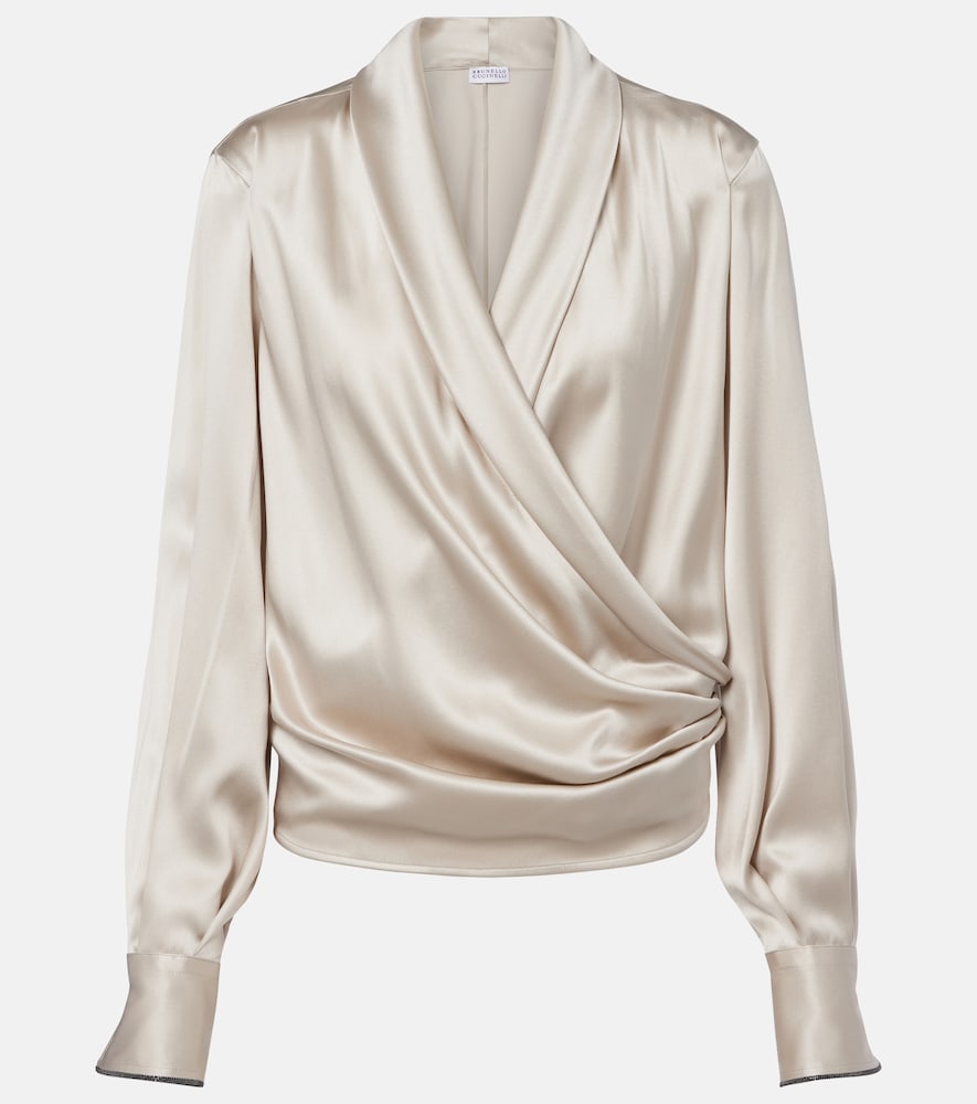 Blusa in misto seta