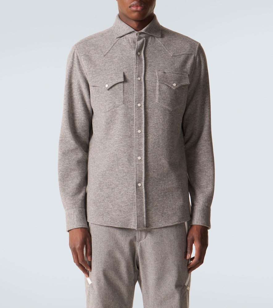 Cashmere And Cotton-Blend Shirt
