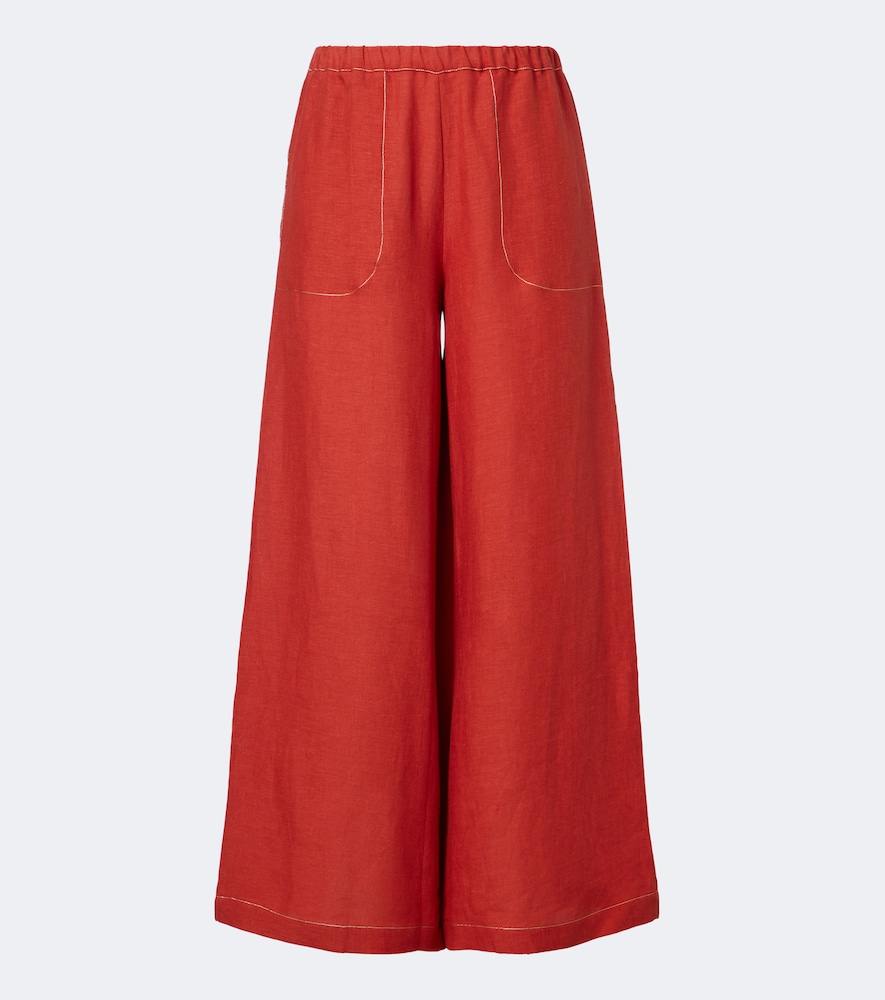 Weite Hose Éblouissant aus Leinen