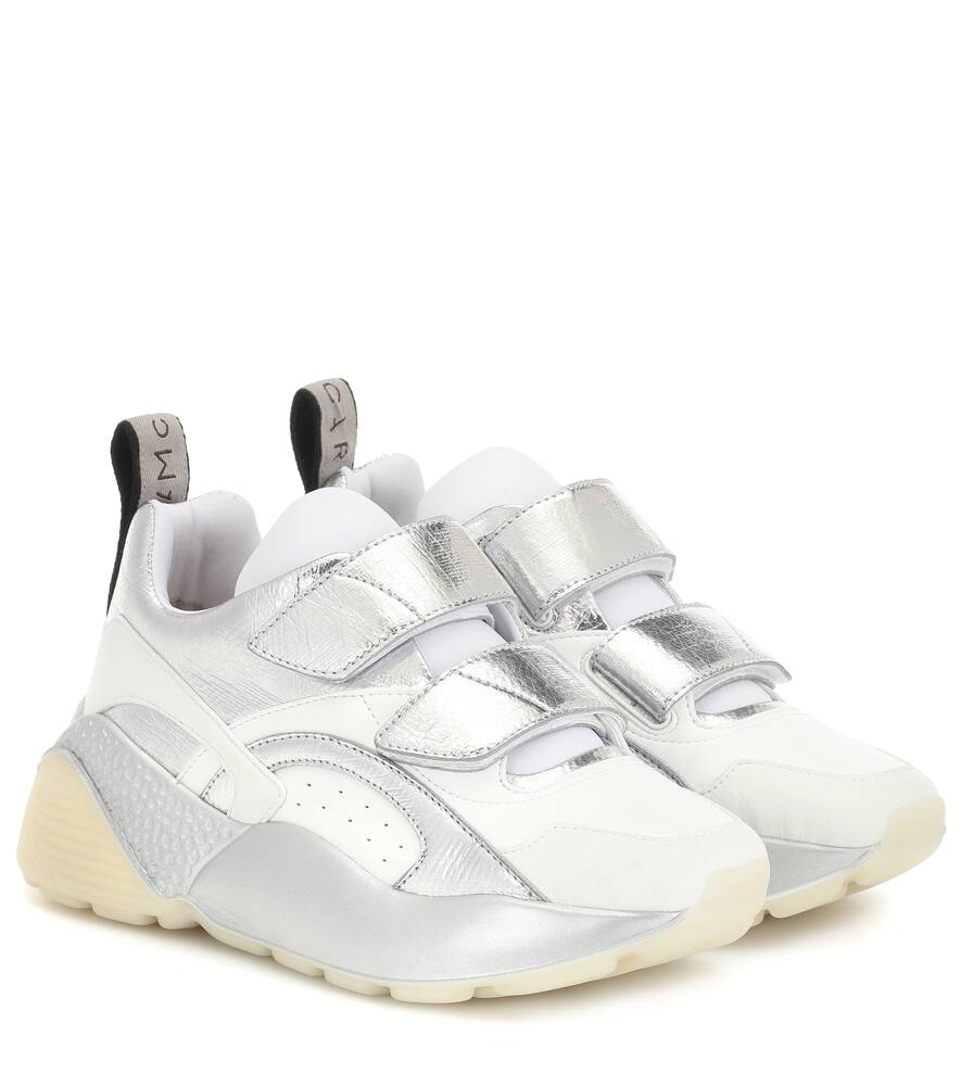 Click to view more detailed imagery on our partner's website Stella Mccartney Eclypse Low Top Metallic Faux Leather Trainers