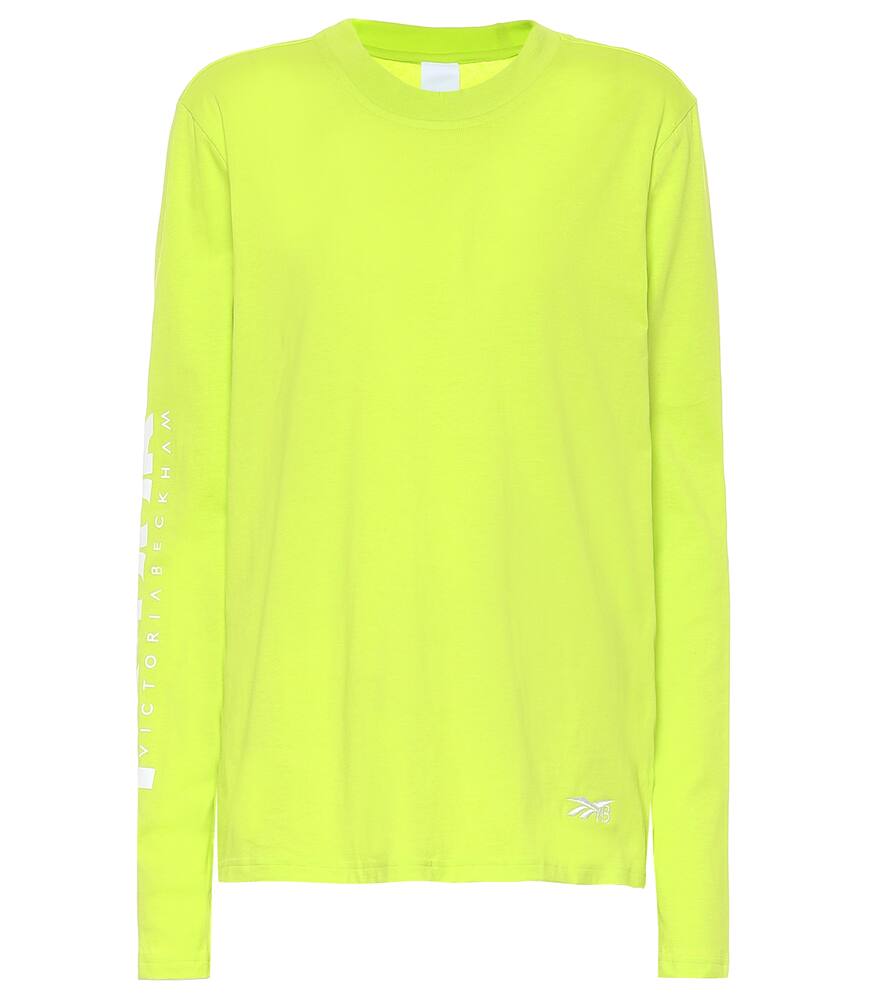 Reebok x Victoria Beckham Logo cotton-jersey T-shirt