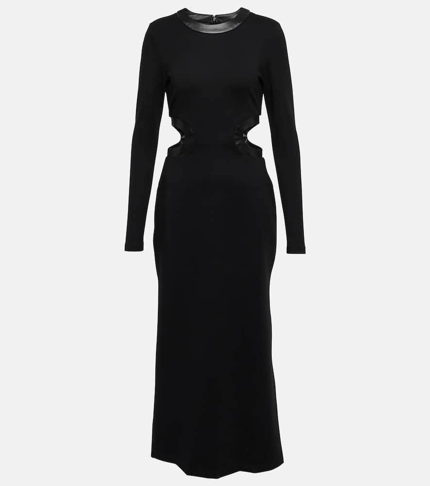 Staud Dolce cutout jersey midi dress