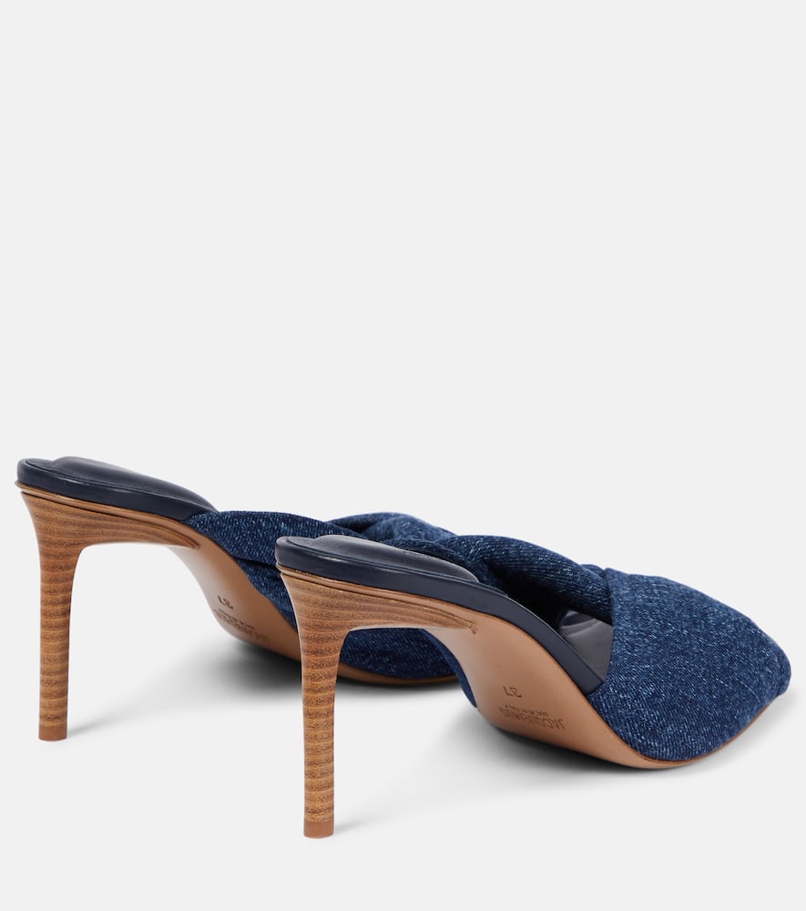 Shop Jacquemus Les Mules Bagnu Denim Mules In Blue