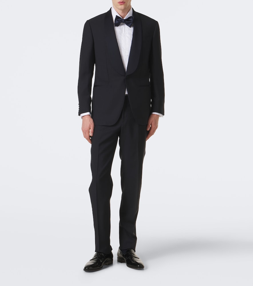 Cotton-Blend Poplin Tuxedo Shirt