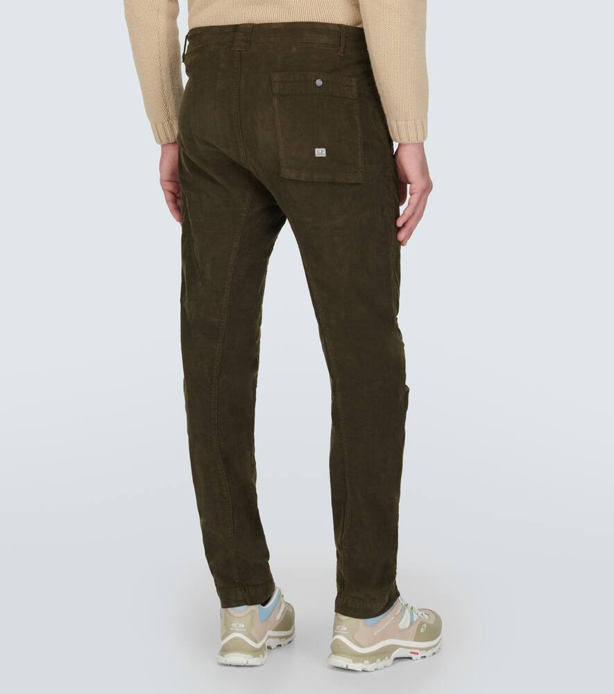 C.p. Company Corduroy Straight Pants In Green