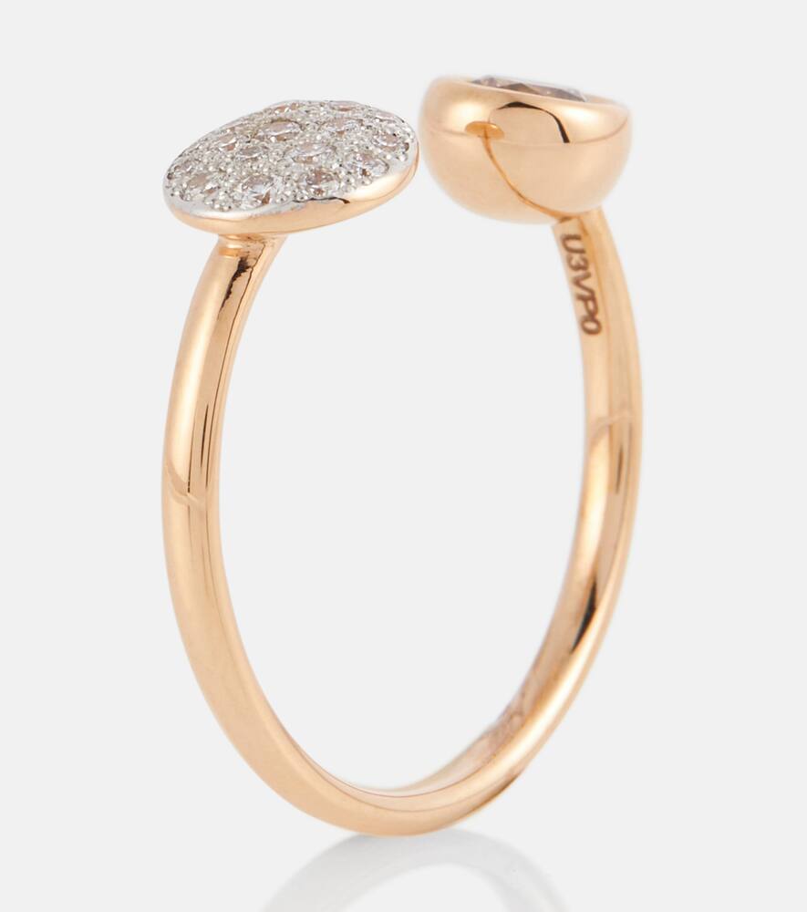 Shop Pomellato Sabbia 18kt Rose Gold Ring With Diamonds