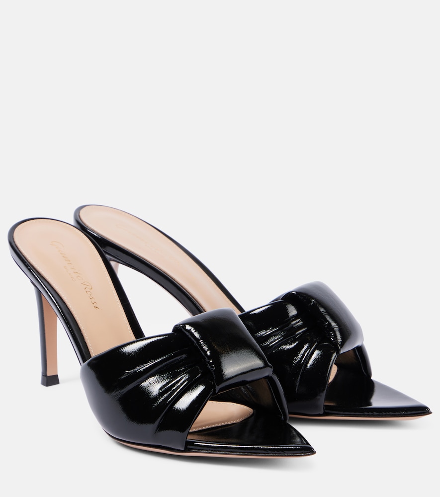 Gianvito Rossi Women's Black Love Patent Leather Mules UK Size 4.5 - Mytheresa