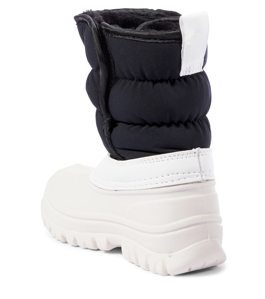 LOGO人造毛皮衬里雪地靴