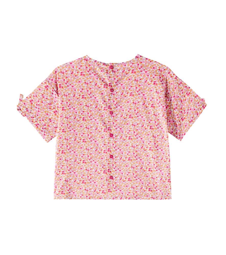 Shop Il Gufo Printed Cotton Shirt In Multicoloured