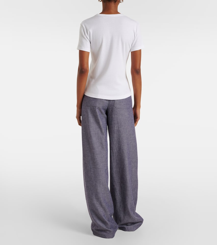Vince Dropped-shoulder T-shirt In White