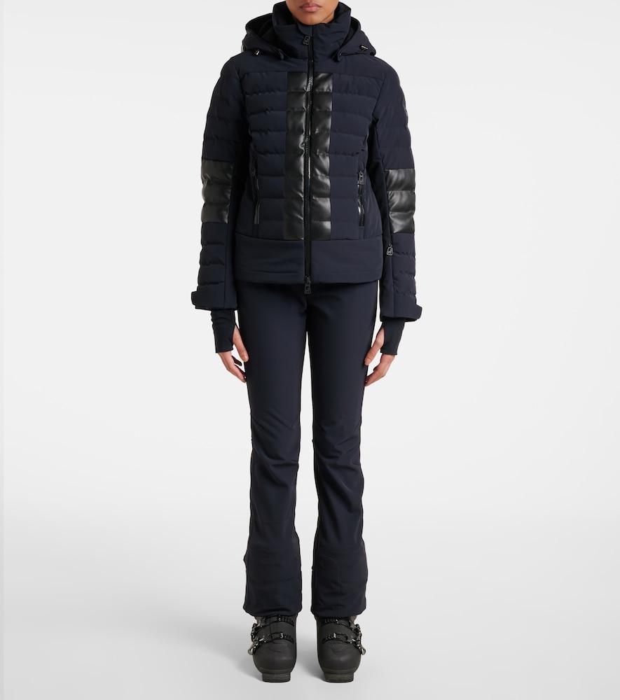 Lisbeth Faux Leather-Trimmed Ski Jacket