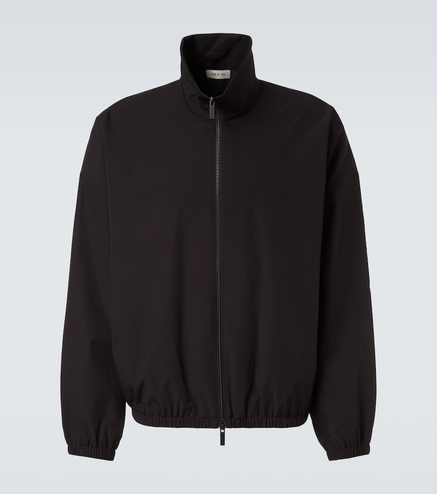 Fear Of God Nylon Track Jacket In Black