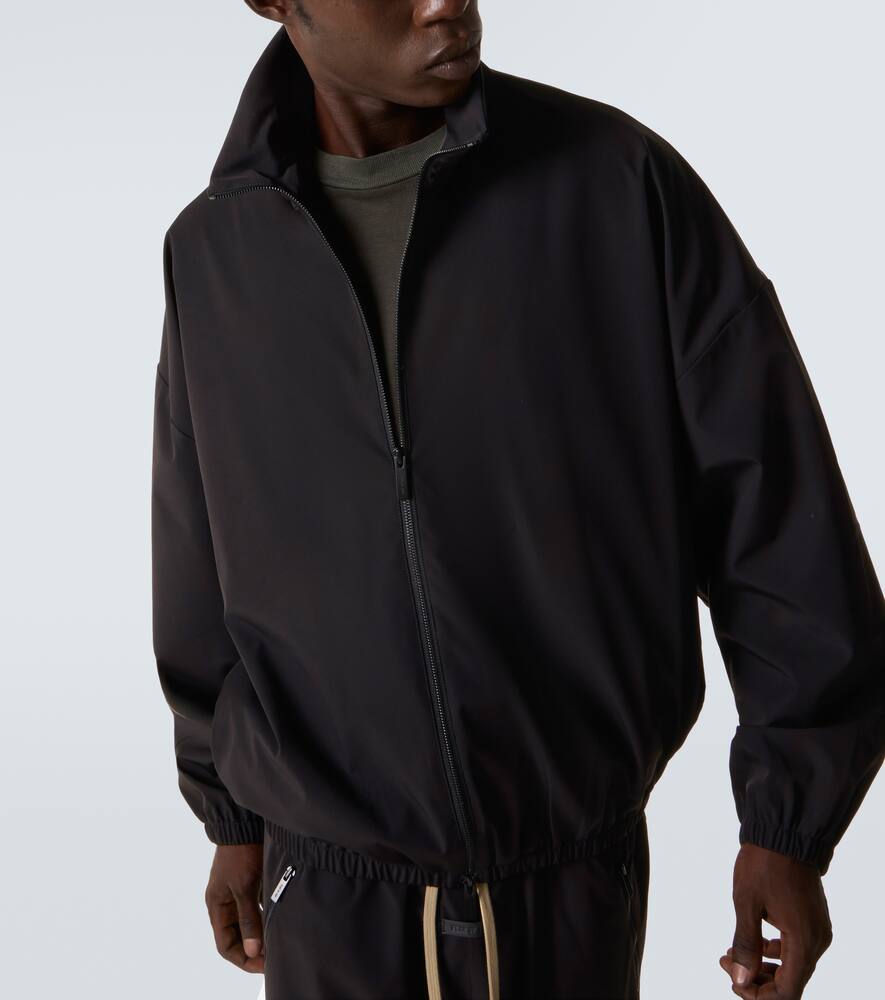Fear Of God Nylon Track Jacket In Black