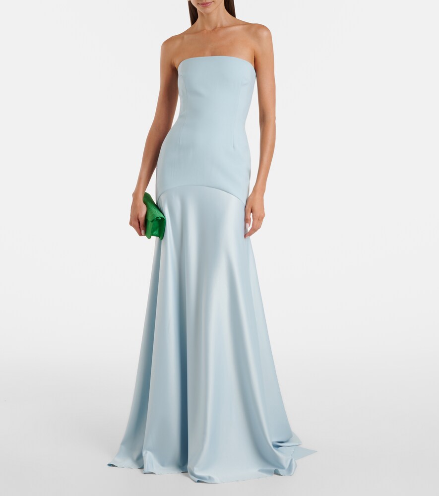 Solace London Alessandra strapless gown