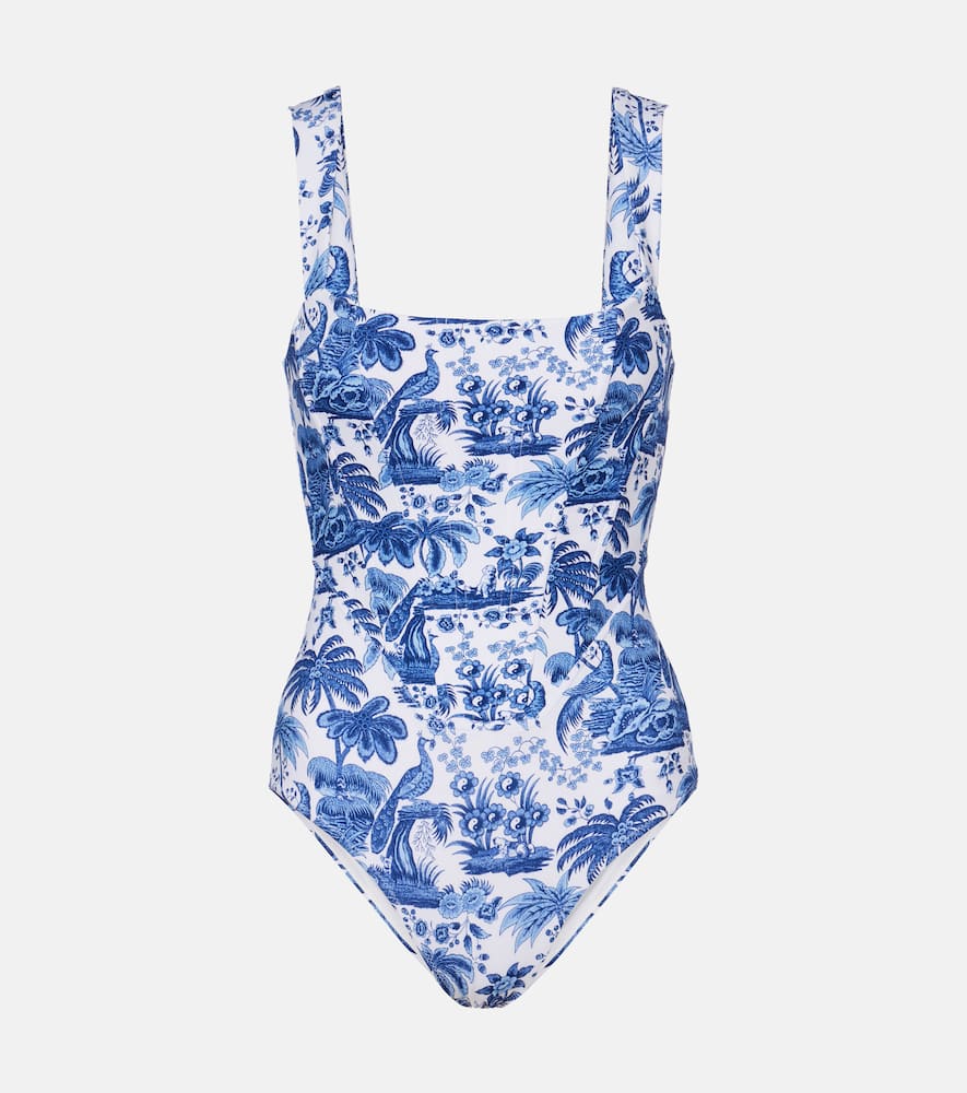 Adelaide printed corset swimsuit