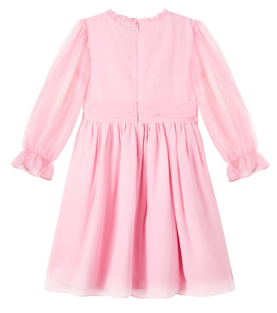 Patachou Floral-appliqué Dress In Pink