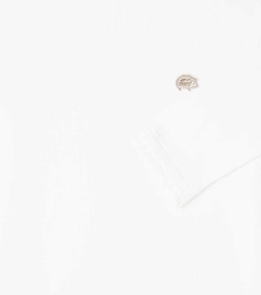 Tartine Et Chocolat Cotton-blend Jersey Top In White