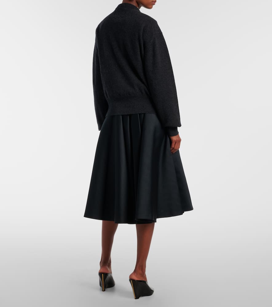 Extreme Cashmere N°436 Luce Cashmere-blend Cardigan In Black