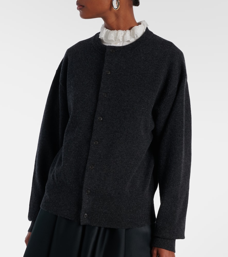 Extreme Cashmere N°436 Luce Cashmere-blend Cardigan In Black