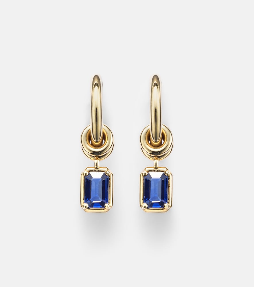 Spinelli Kilcollin Zahra 18kt gold hoop earrings with sapphires