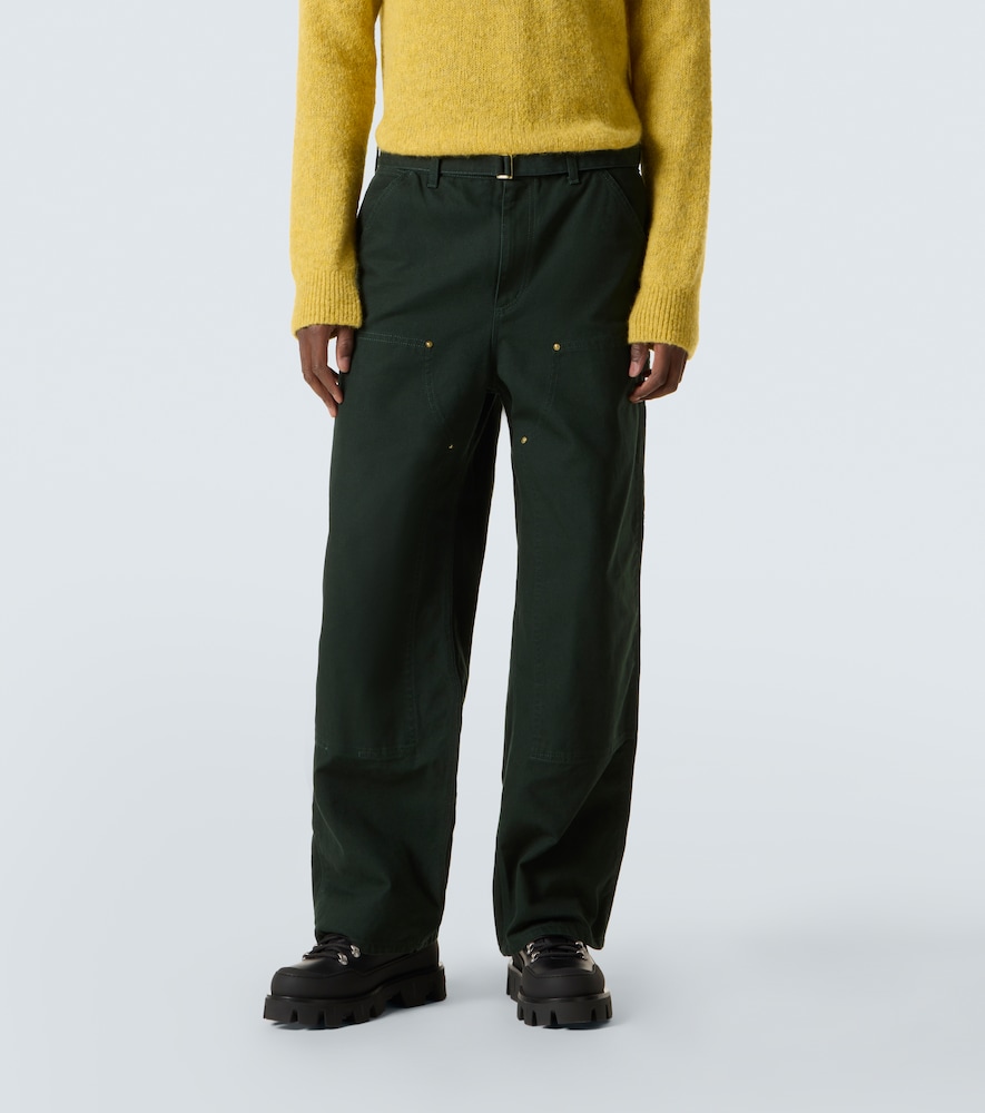  Sacai Sacai X carhatt Gerade Hose Aus Baumwolle 