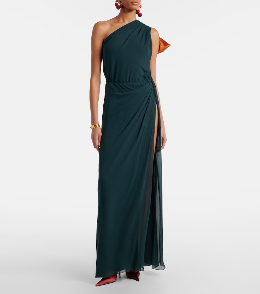  Saint Laurent Saint Laurent Silk Chiffon Gown 