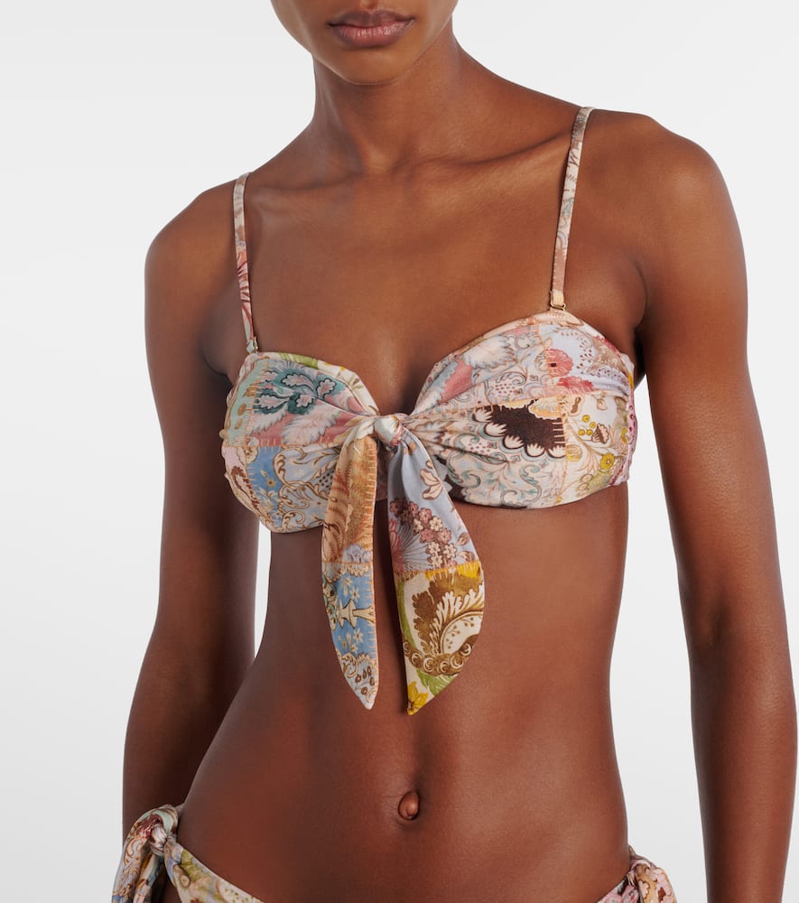 Zimmermann Daylight Printed Bikini Top In Multi