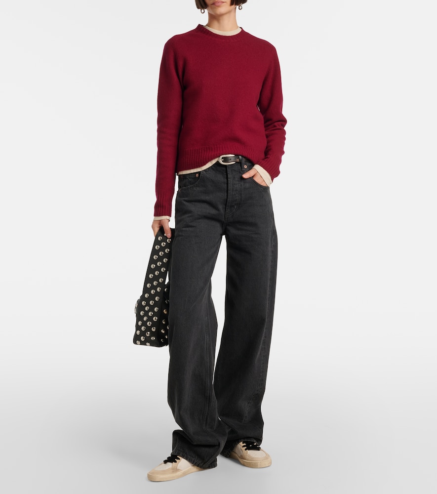 Golden Goose Ball Star Leather Upper Suede Toe And Spur Laminated Star Waxed Suede Heel Sneakers White