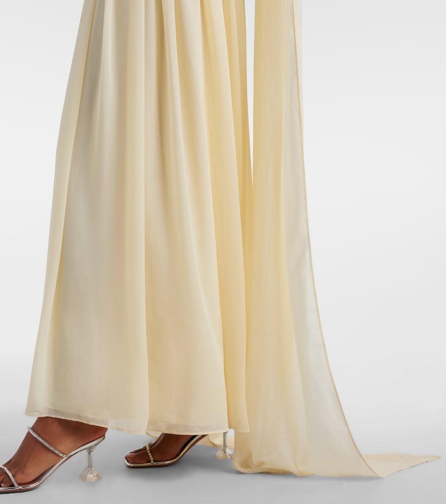  Self-portrait Self-portrait Maxikleid Aus Georgette 