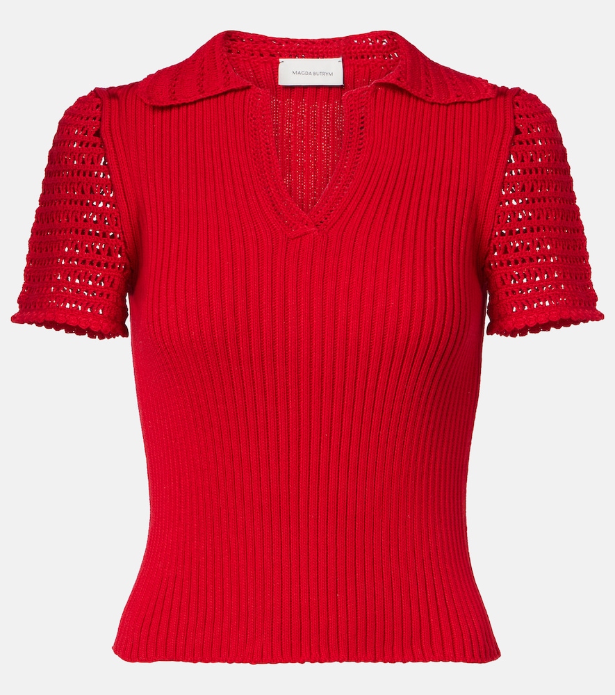 Magda Butrym Polo en coton finitions en crochet 594 €