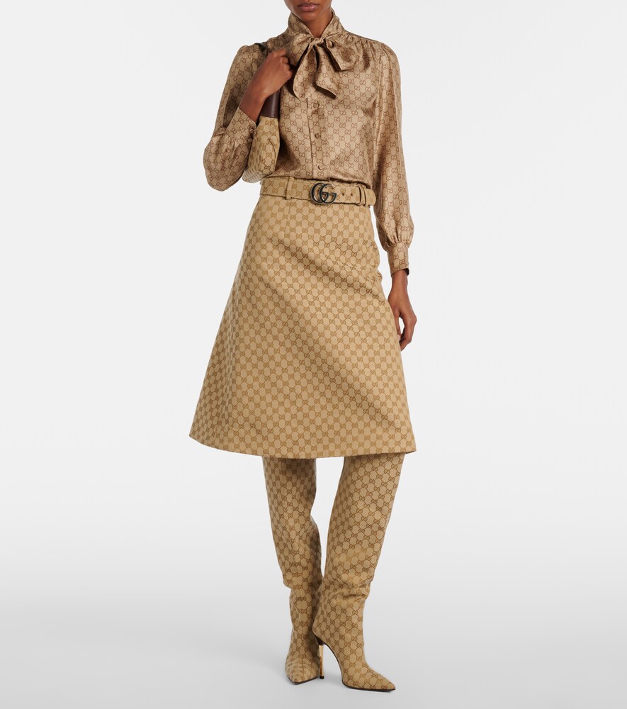 Gucci GG Canvas midi skirt