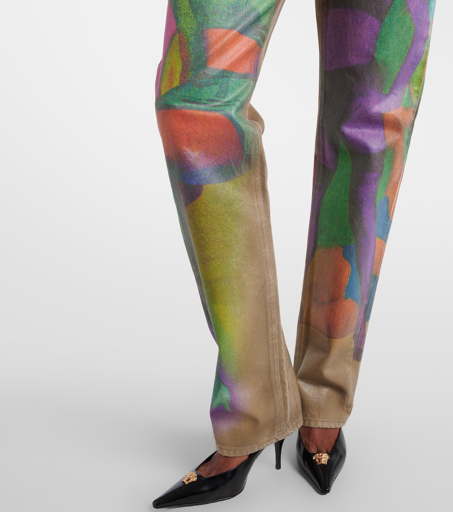  Versace Versace Printed Straight Jeans 