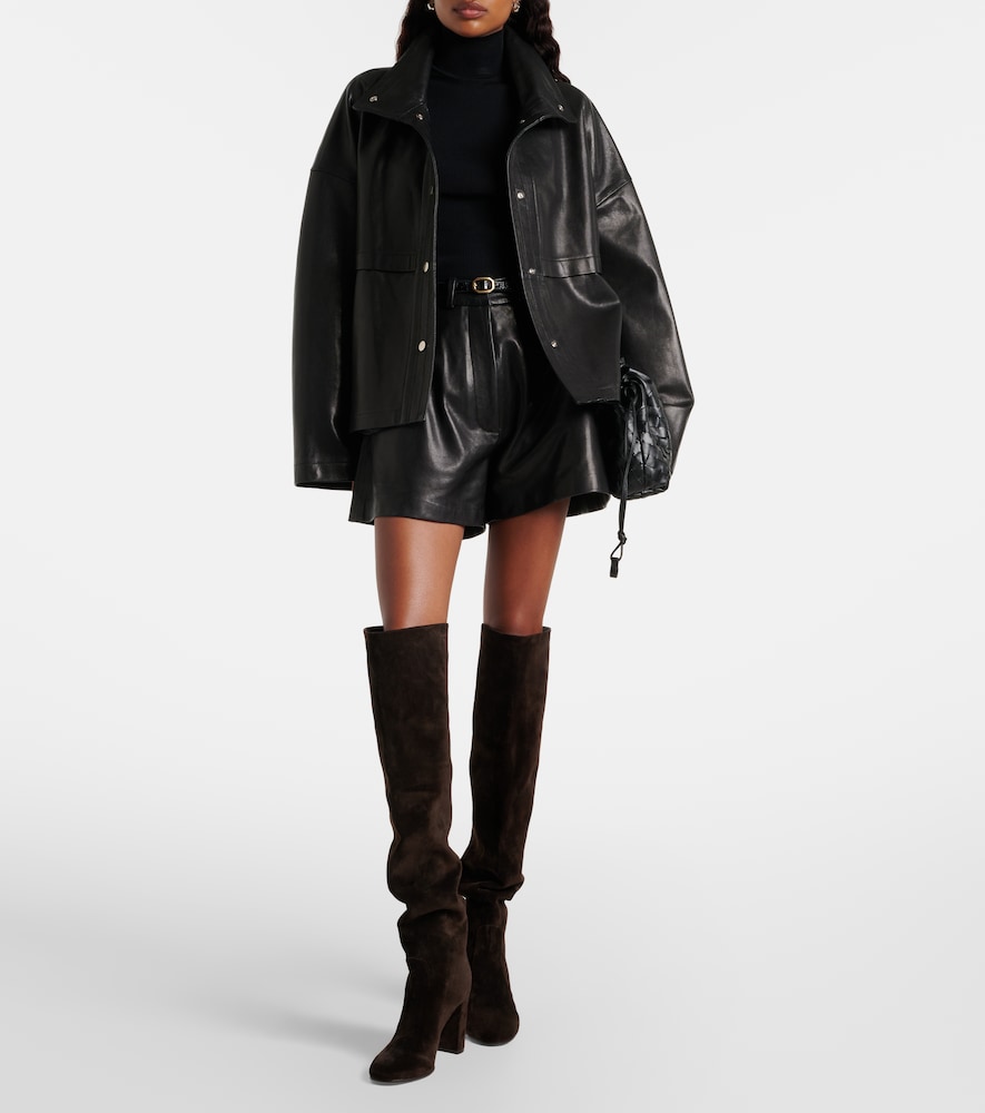  Nour Hammour Nour Hammour Shorts Barrel Aus Leder 