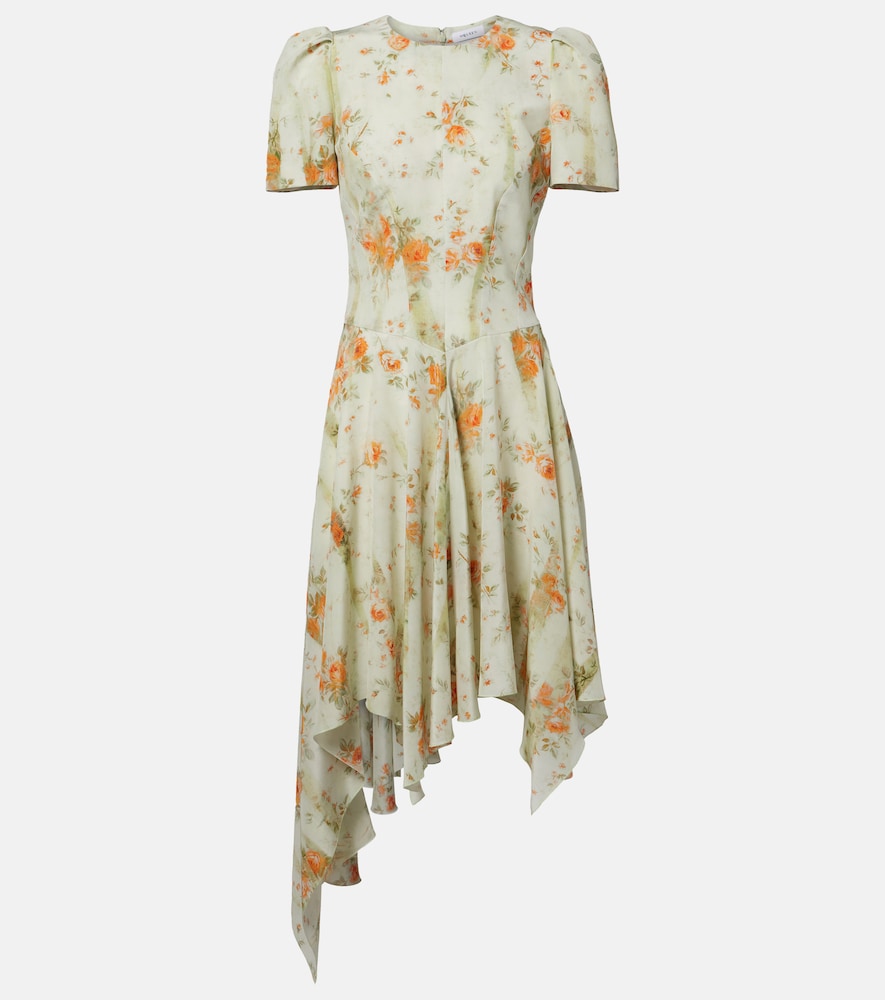 Silk Satin Midi Dress