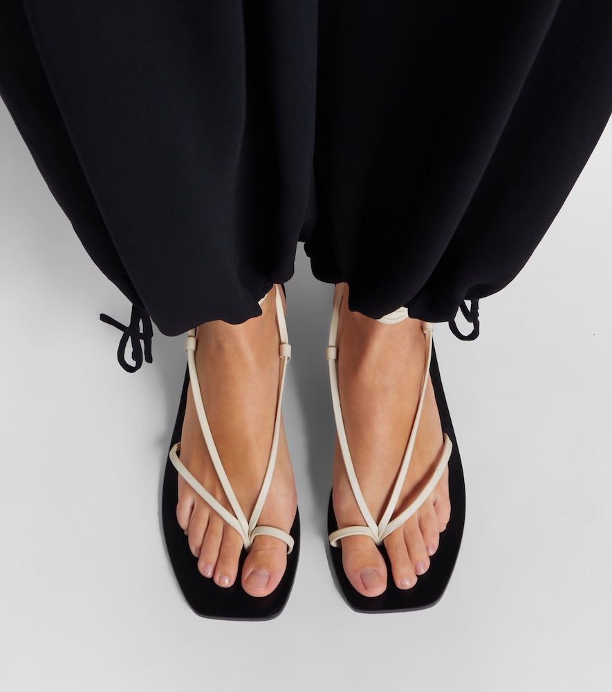 A. Emery Nolan leather thong sandals