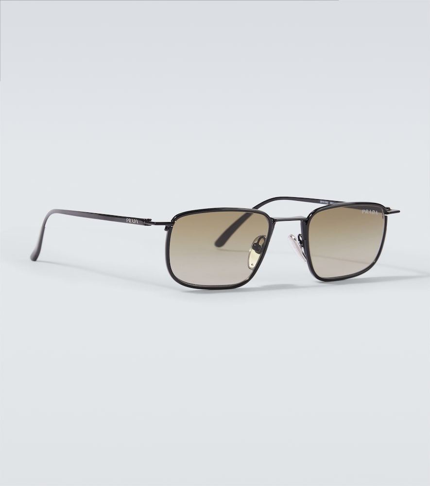  Prada Prada Logo Rectangular Sunglasses 