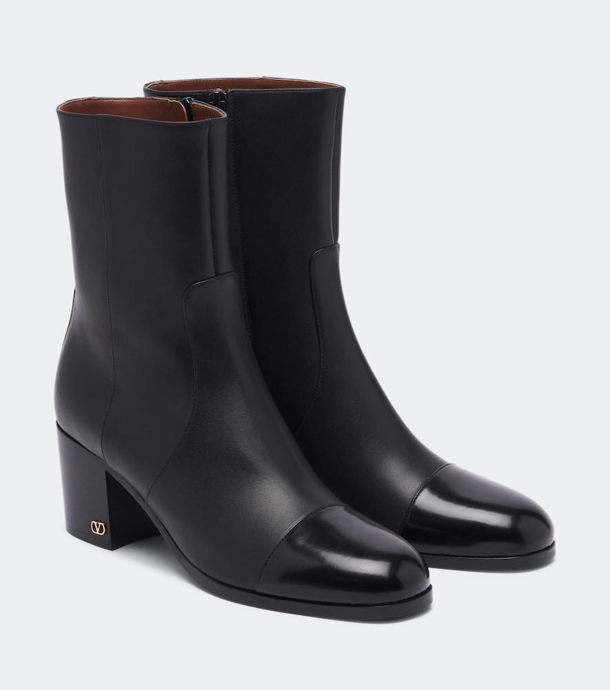 Ankle Boots VLogo aus Leder