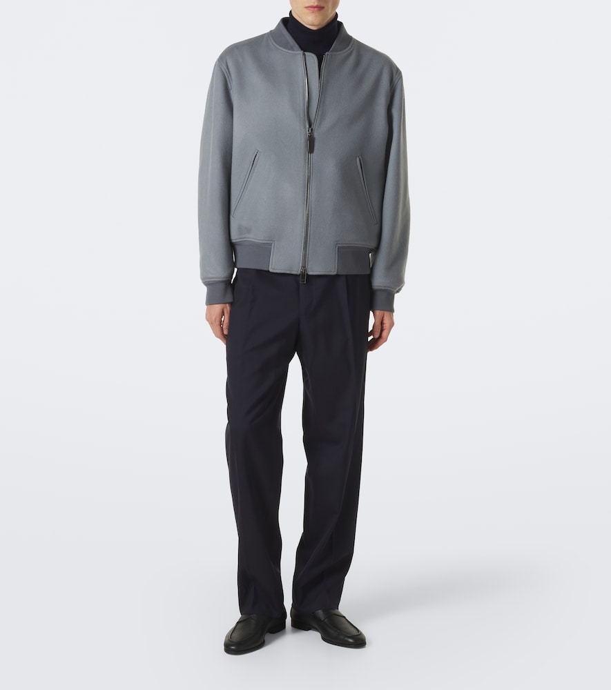 And Cashmere Bomber Jacket