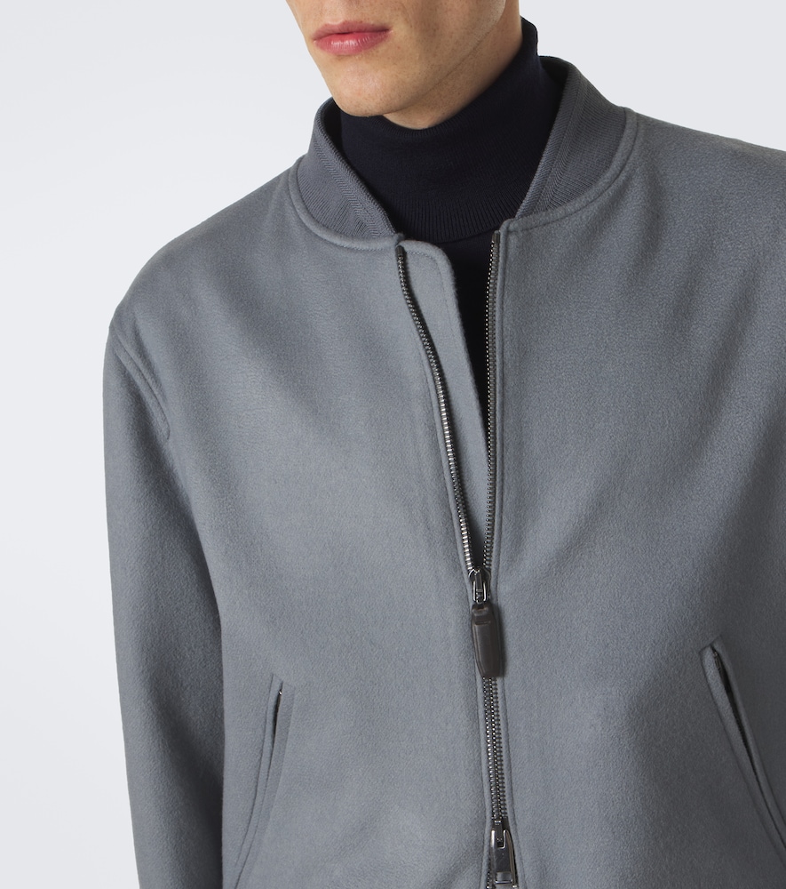 And Cashmere Bomber Jacket