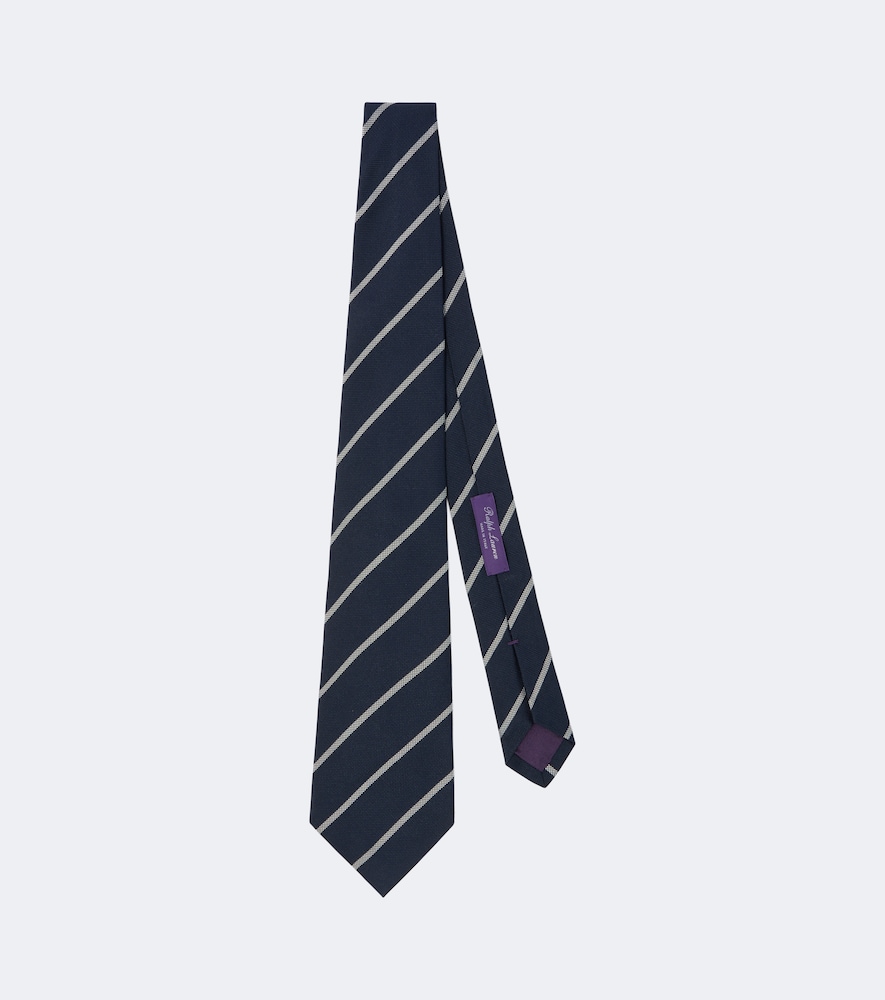 Ralph Lauren Purple Label Cravate en soie rayures 300$