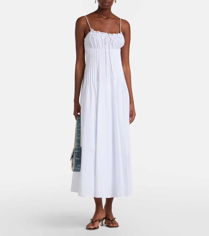 Staud Margi cotton poplin maxi dress