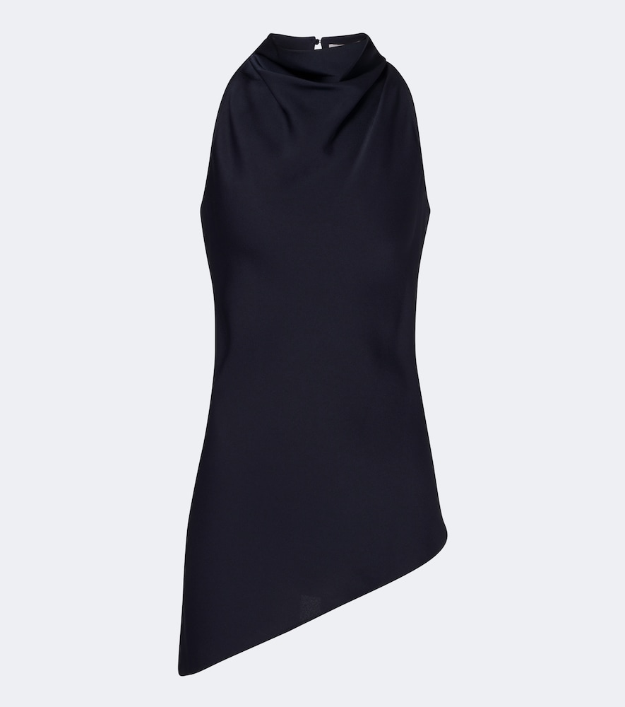 Veronica Beard Women's Blue Radford Asymmetric Halterneck Top UK Size 14 - Mytheresa