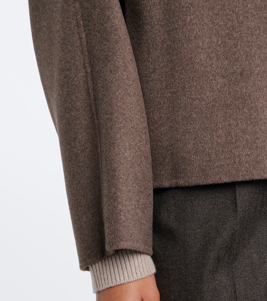 'S Max Mara Scarf-Detail Virgin Jacket