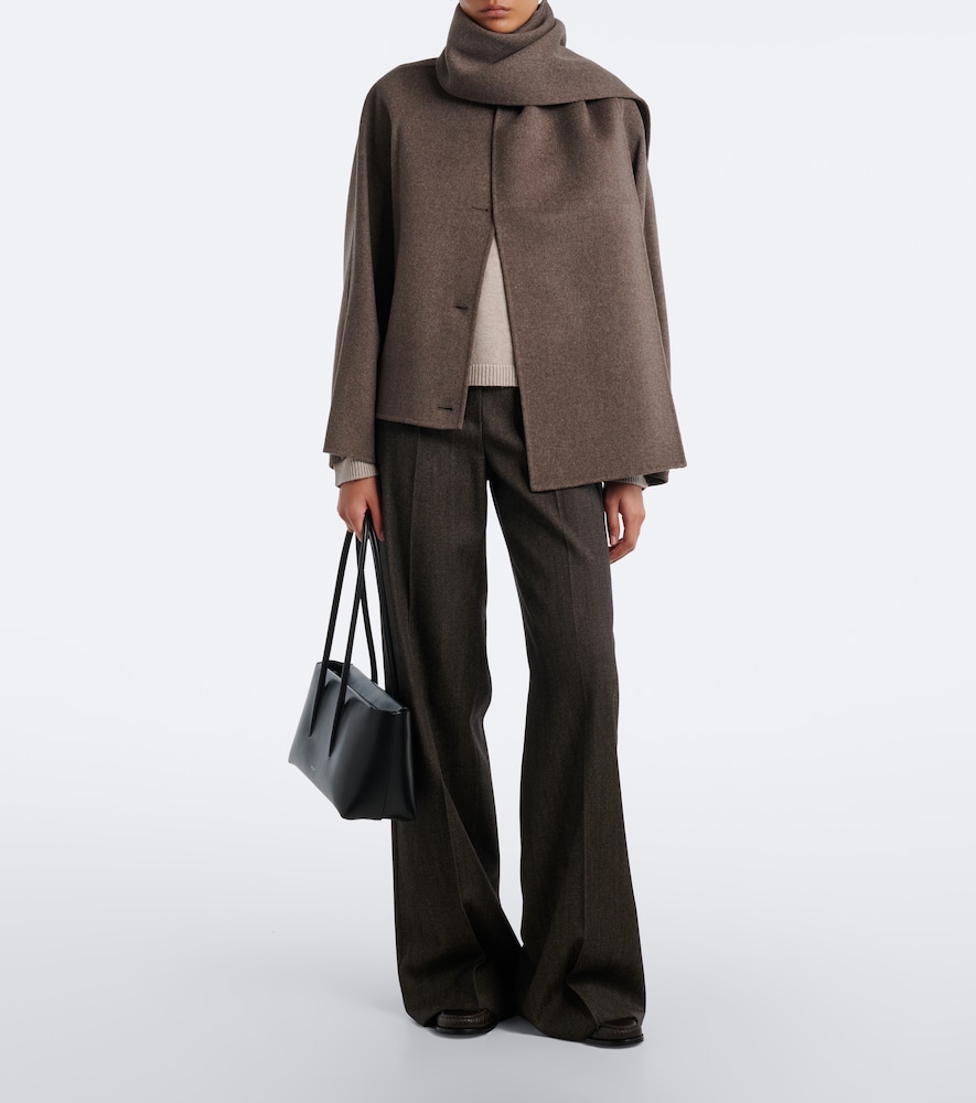 'S Max Mara Scarf-Detail Virgin Jacket