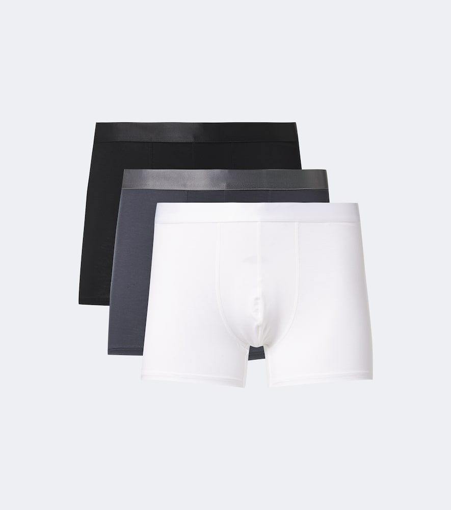 Cdlp Set Of 3 Jersey Boxer Briefs In Black