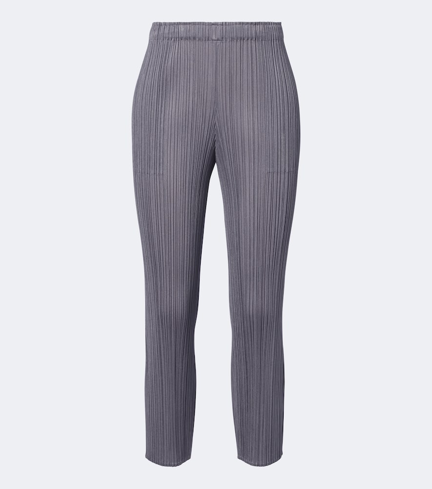 Pantaloni slim cropped Basics plissé