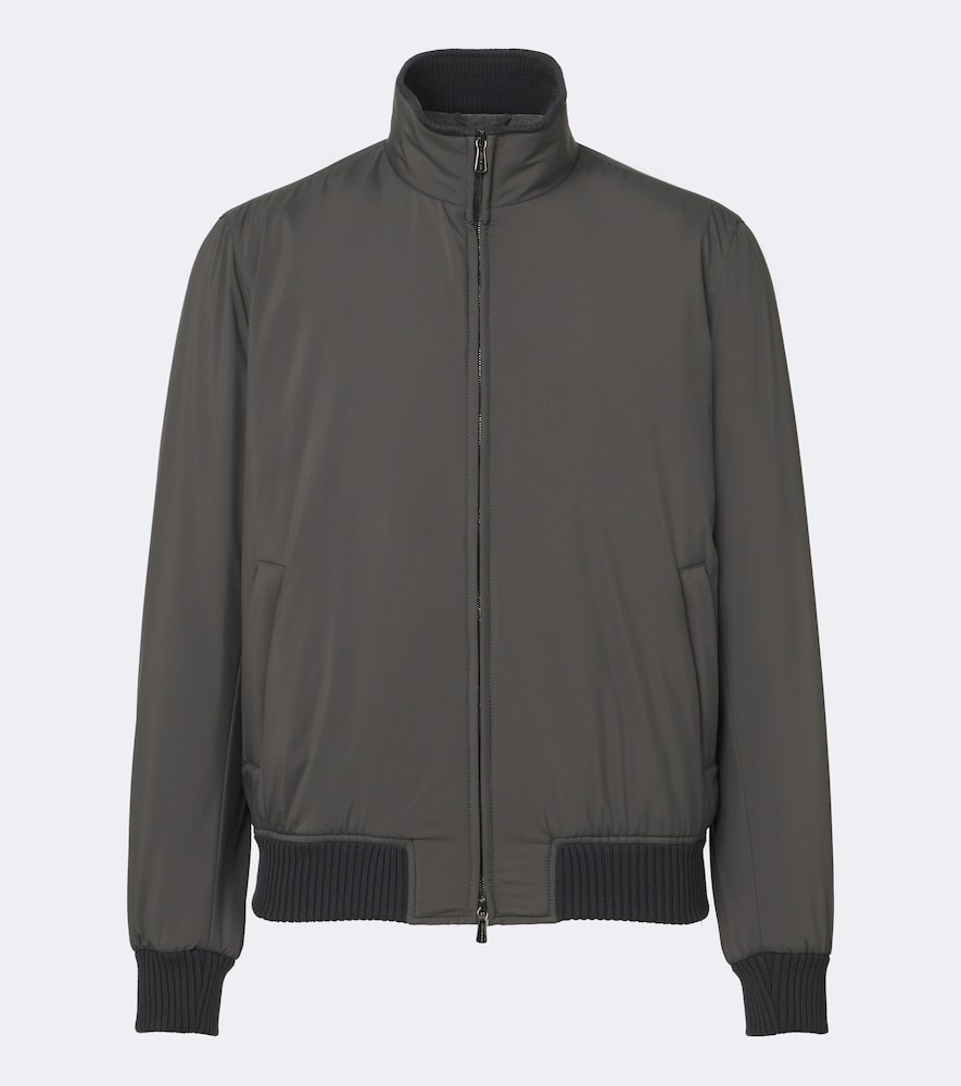 Thom Sweeney Technical Blouson Jacket In Animal Print