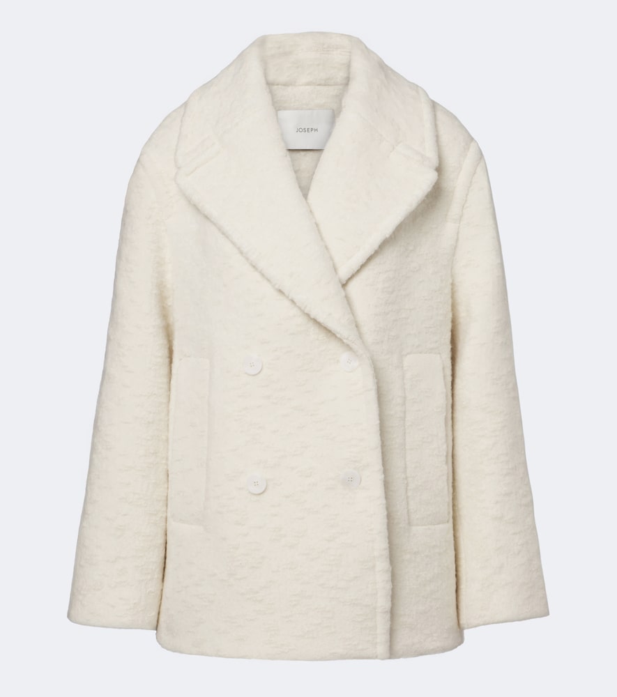 Eddie Wool-Blend Bouclé Coat