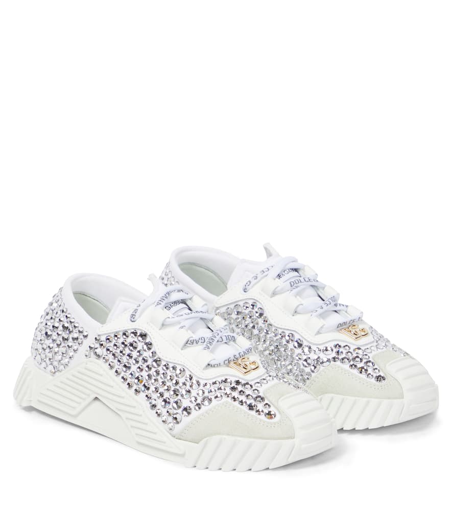 Dolce & Gabbana Kids NS1 crystal-embellished sneakers